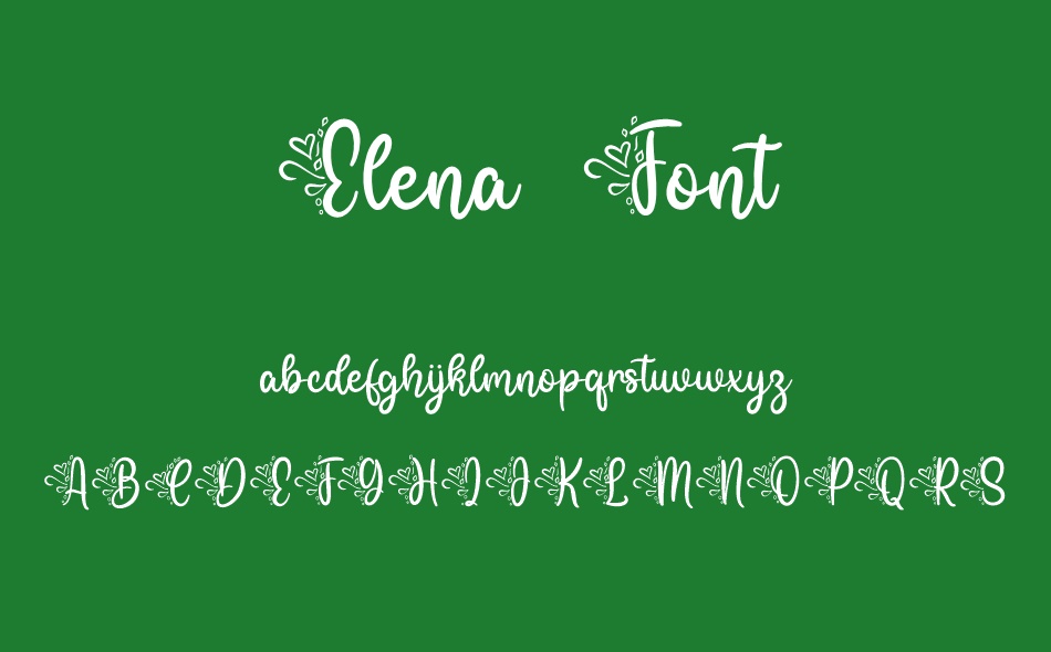 Elena font