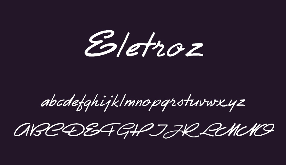 Eletroz font