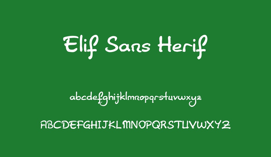 Elif Sans Herif font