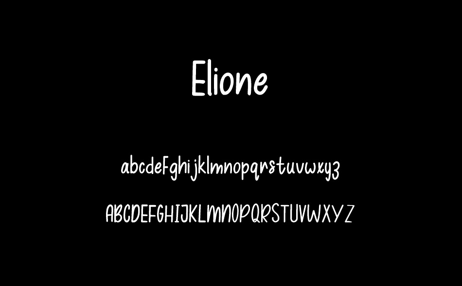 Elione font