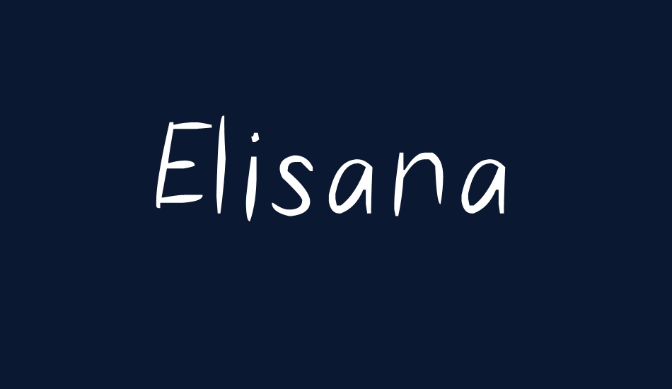 Elisana font big