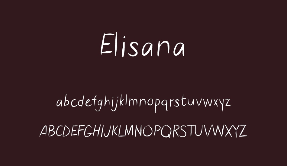 Elisana font