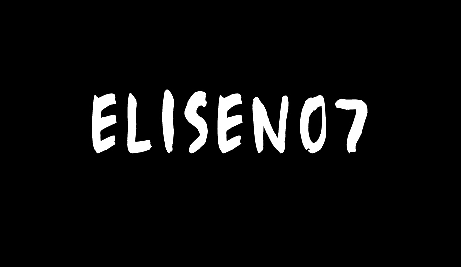 EliseNo7 font big