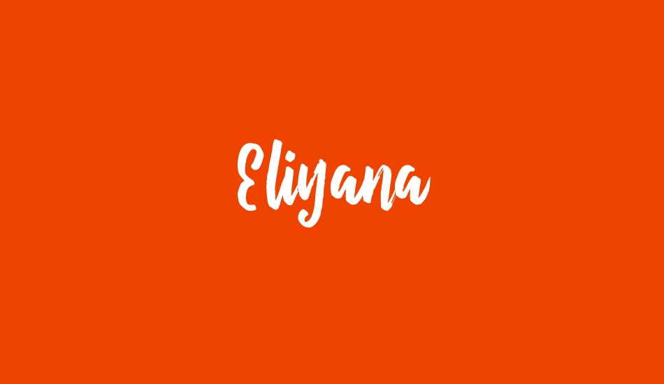 Eliyana font big