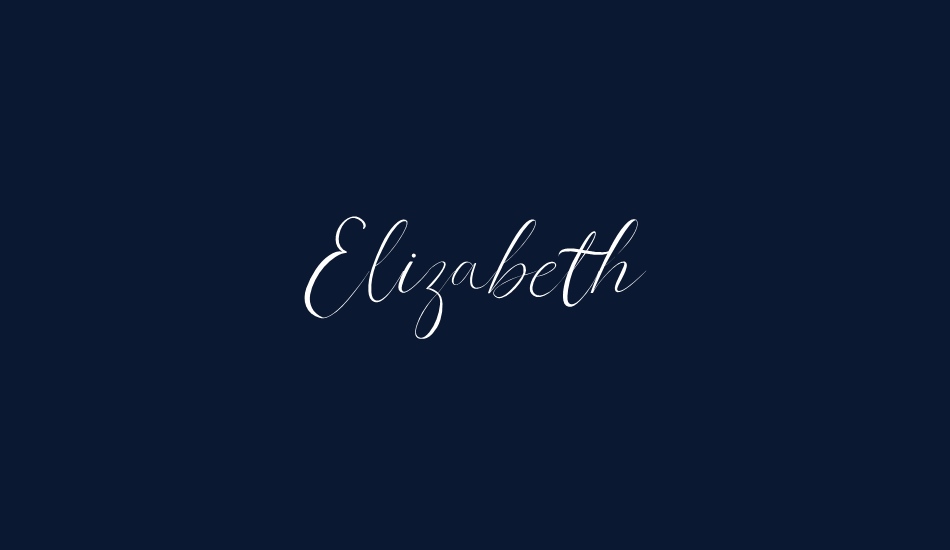 Elizabeth font big