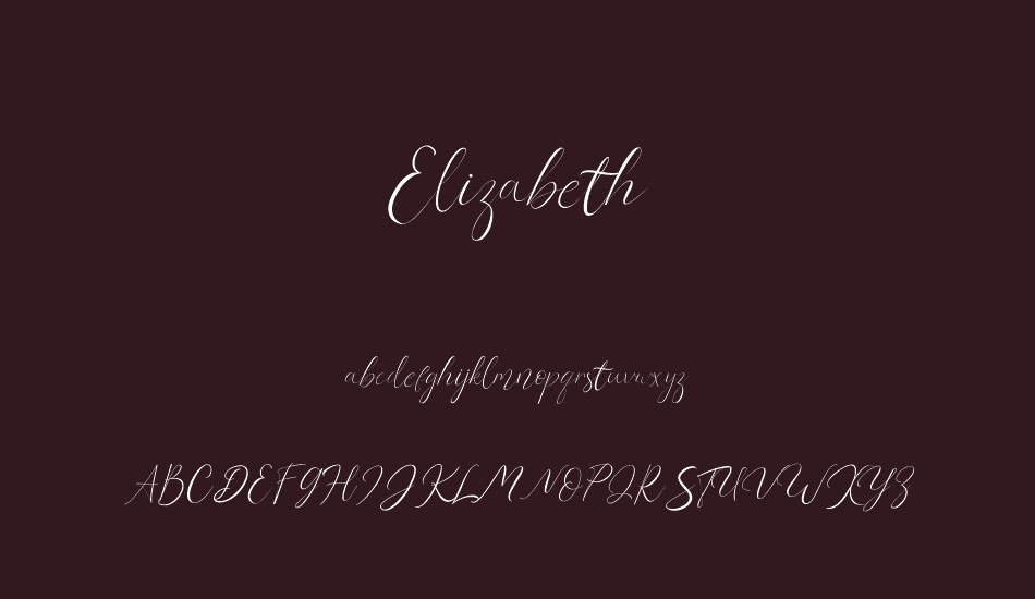 Elizabeth font