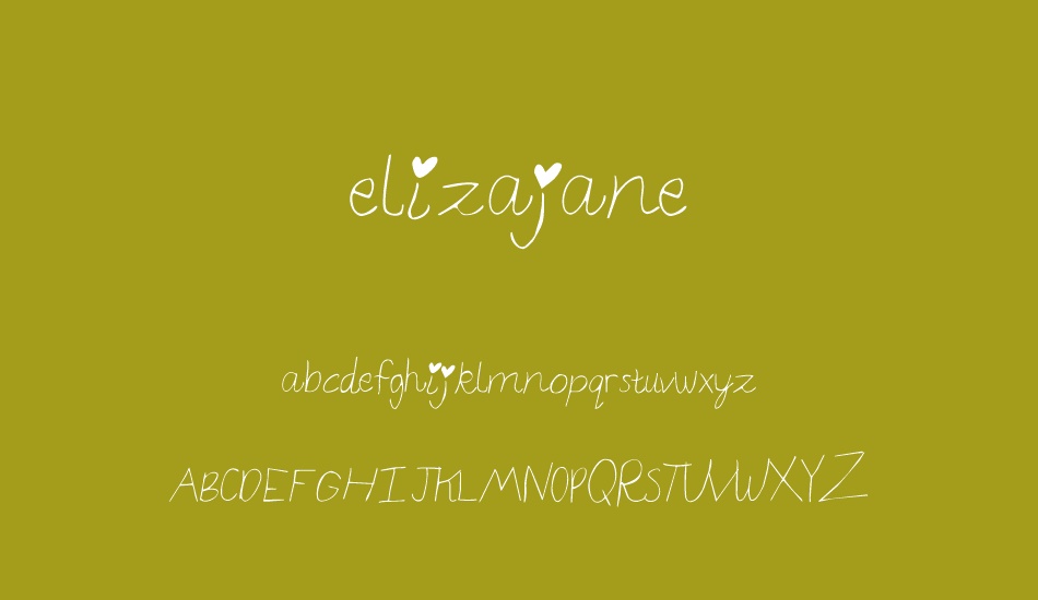 elizajane font