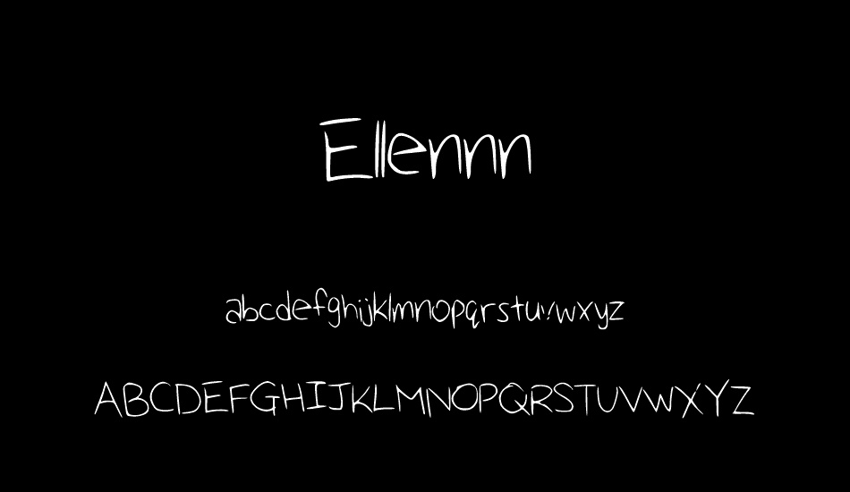 Ellennn font