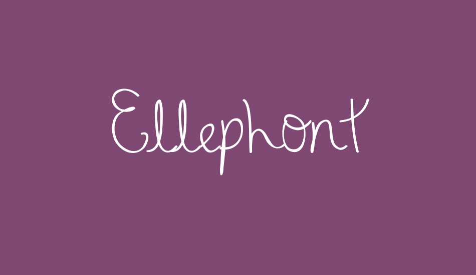 Ellephont font big