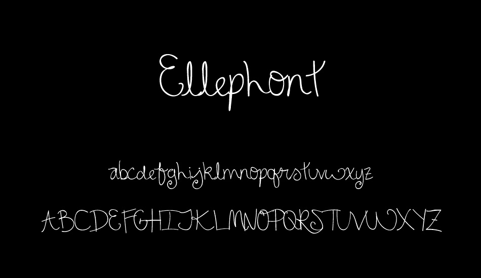 Ellephont font