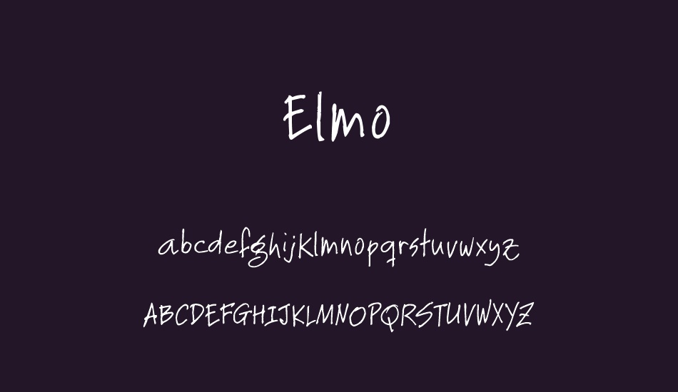 Elmo font