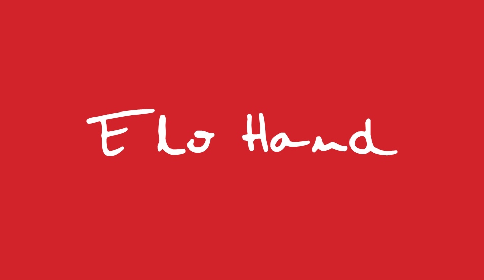 Elo Hand font big