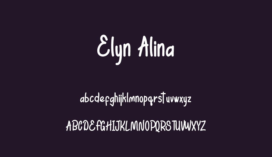 Elyn Alina font