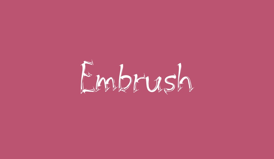 Embrush font big