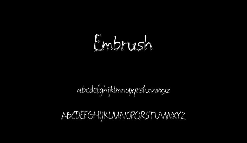 Embrush font