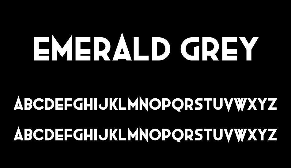 Emerald Grey font