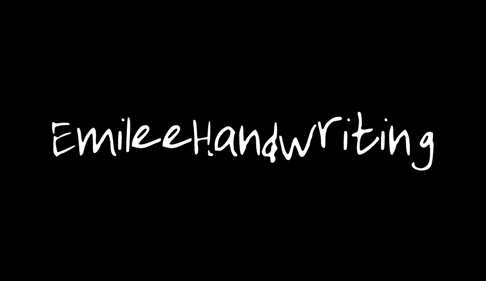 EmileeHandwriting font big