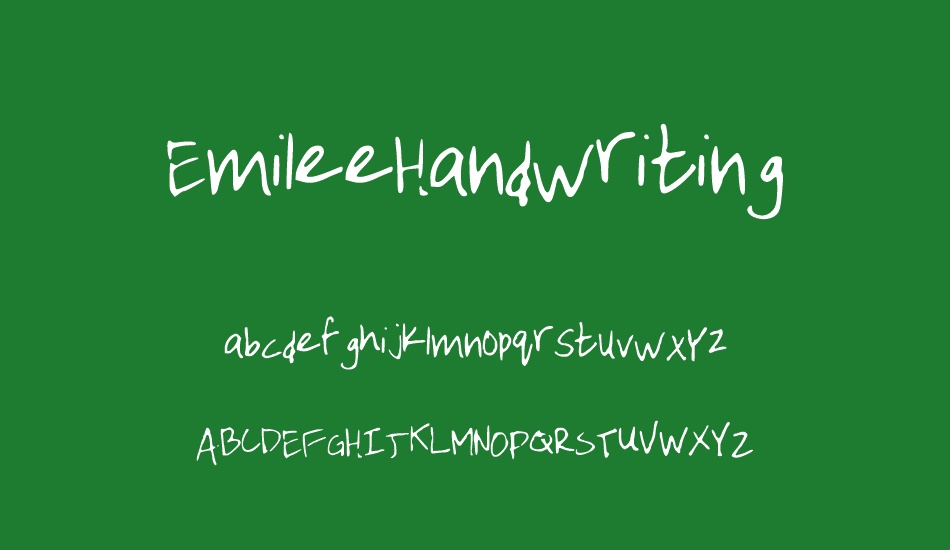 EmileeHandwriting font