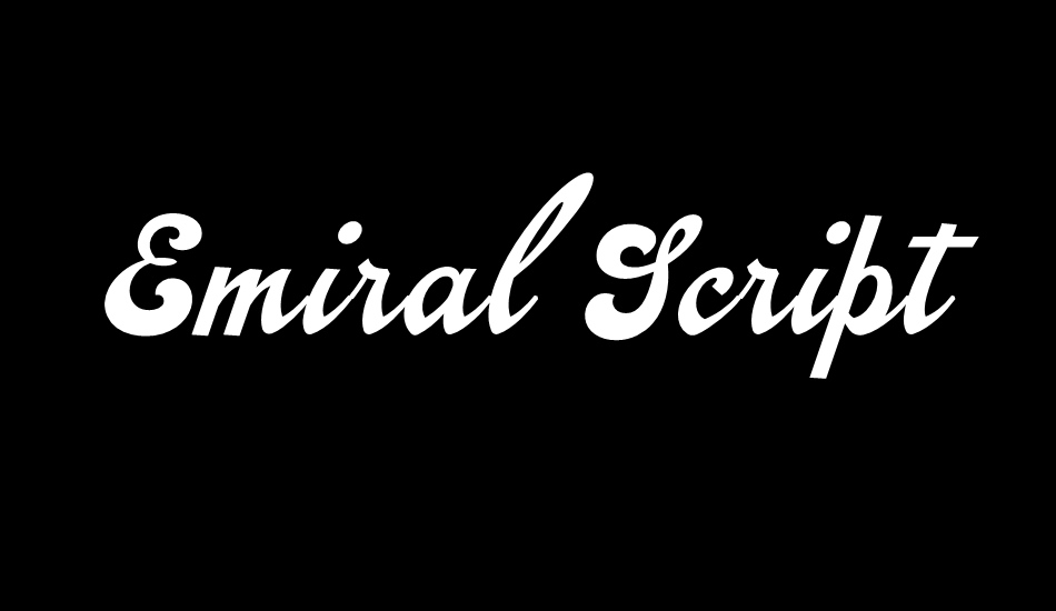 Emiral Script PERSONAL USE font big