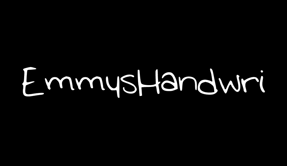 EmmysHandwriting font big