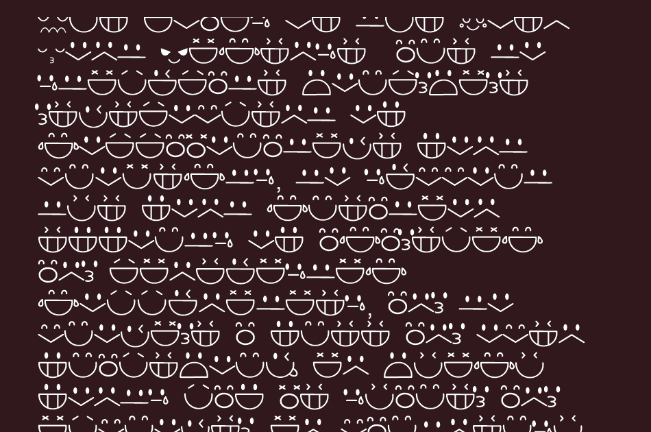 Emot font 1