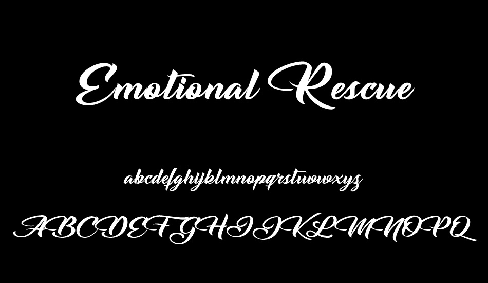 Emotional Rescue font