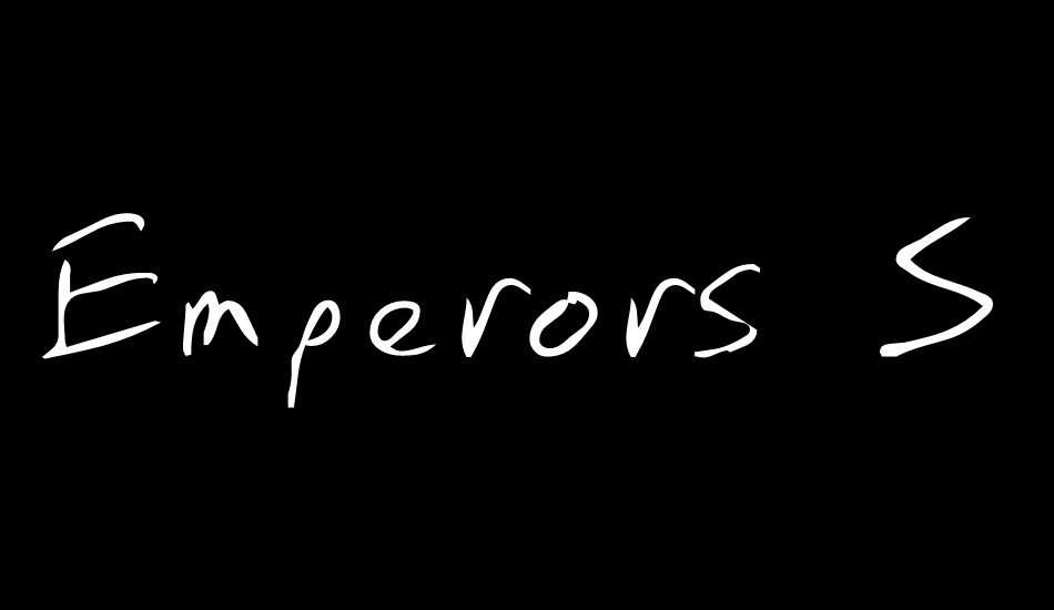 Emperors Scrawl font big