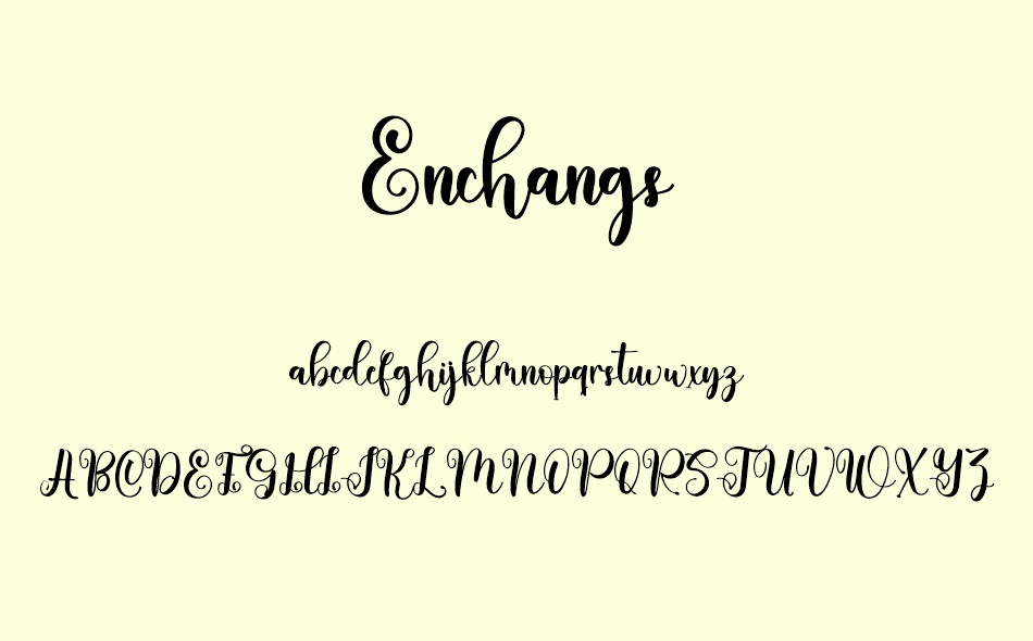 Enchangs font