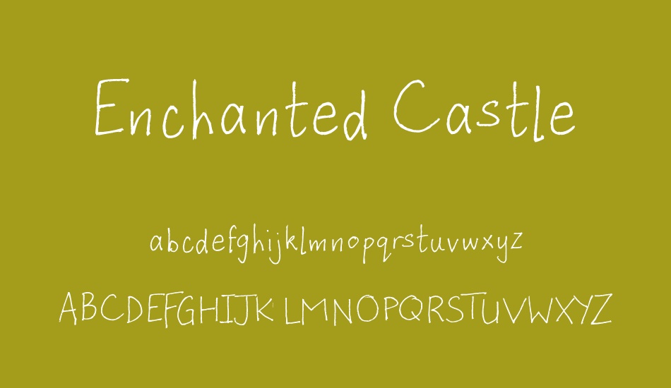 Enchanted Castle font