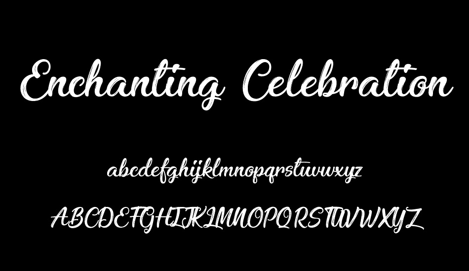 Enchanting Celebrations font