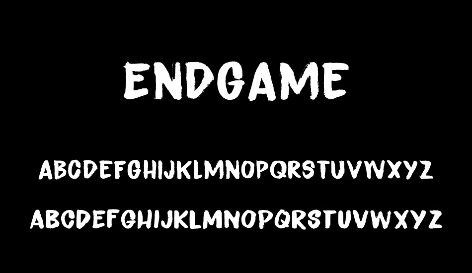 Endgame DEMO font