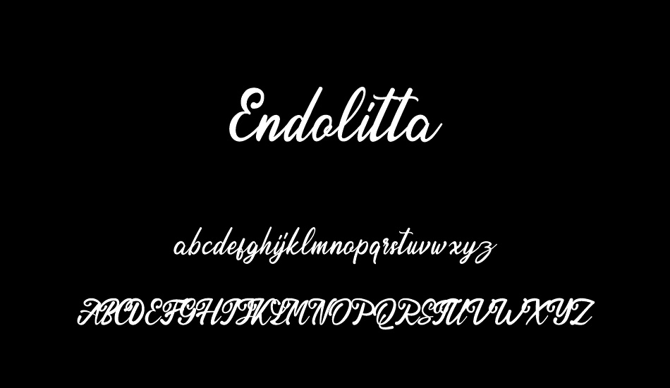 Endolitta font