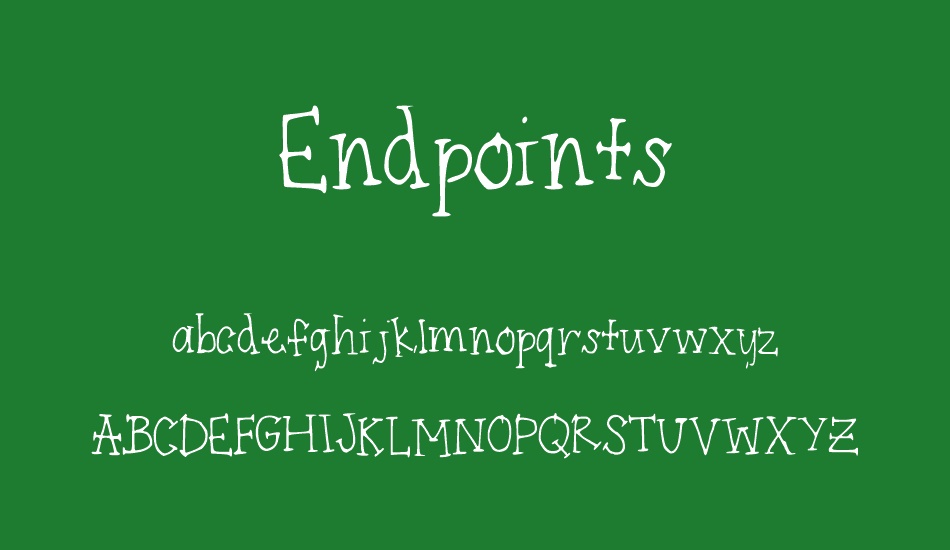 Endpoints font