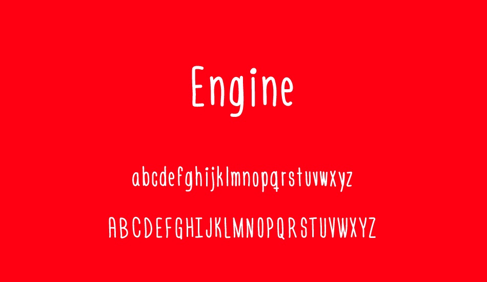 engine font