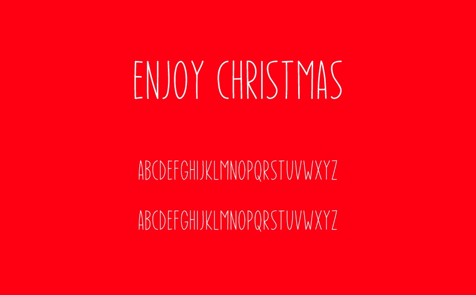 Enjoy Christmas font