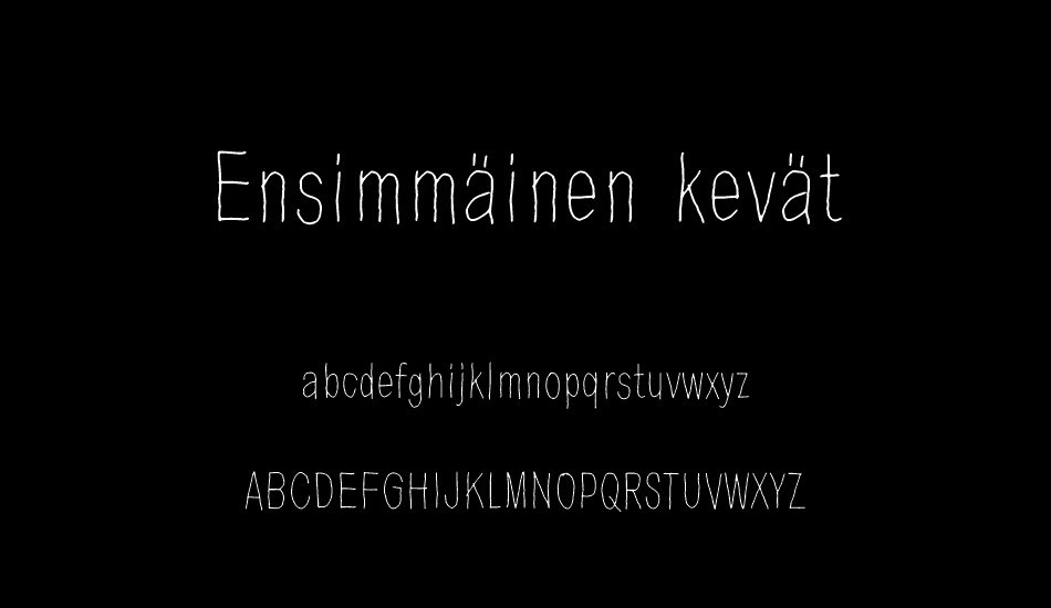 Ensimmäinen kevät font