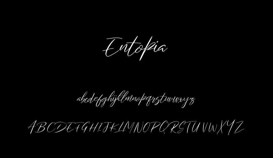 Entopia font