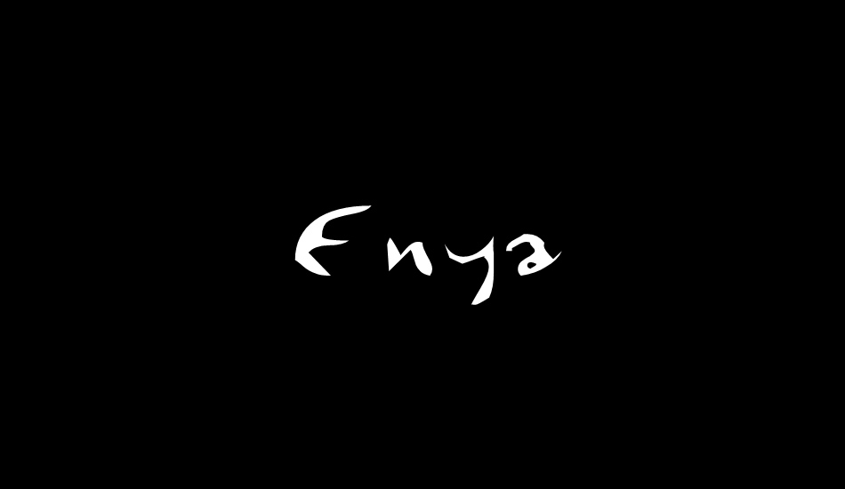 Enya font big