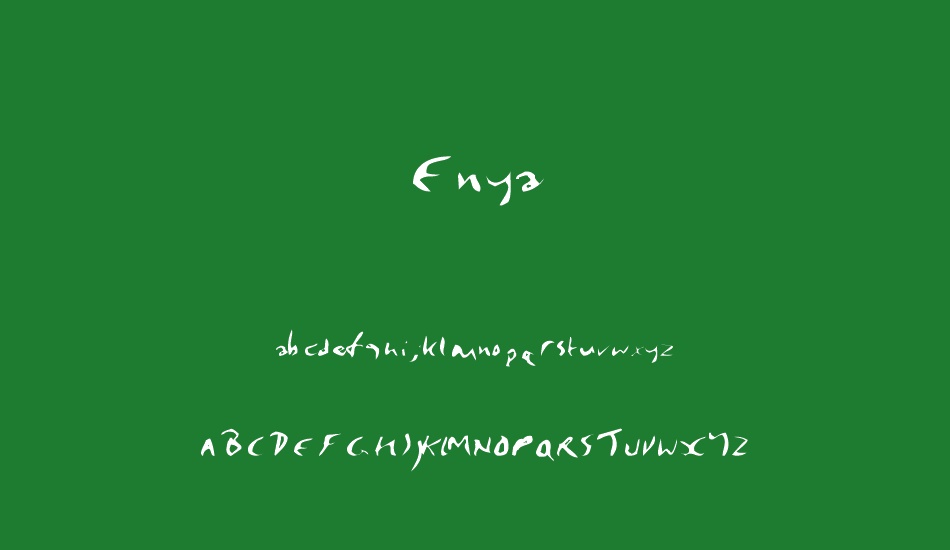 Enya font