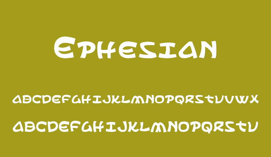 Ephesian font