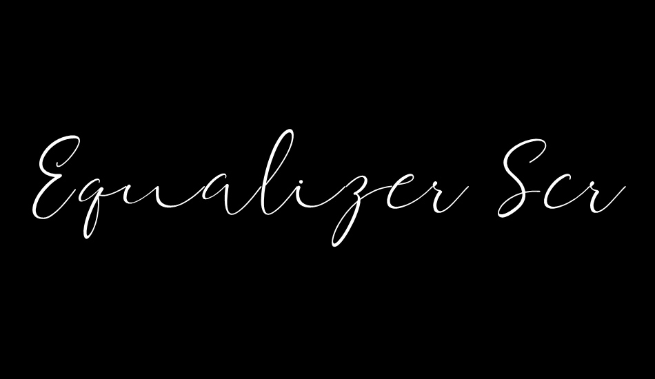 Equalizer Script Demo font big