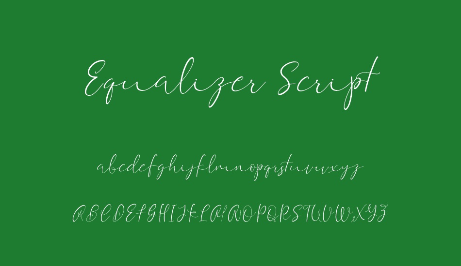 Equalizer Script Demo font