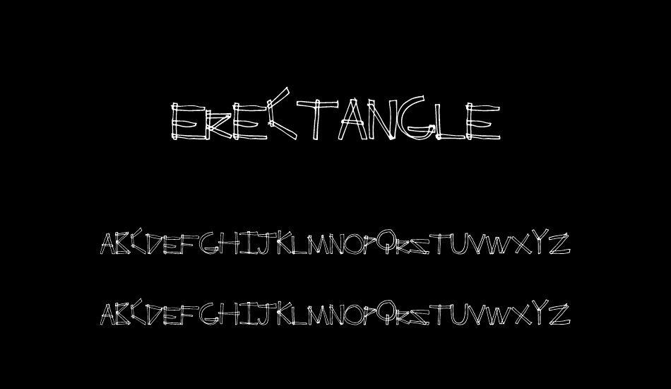 ErectAngle font