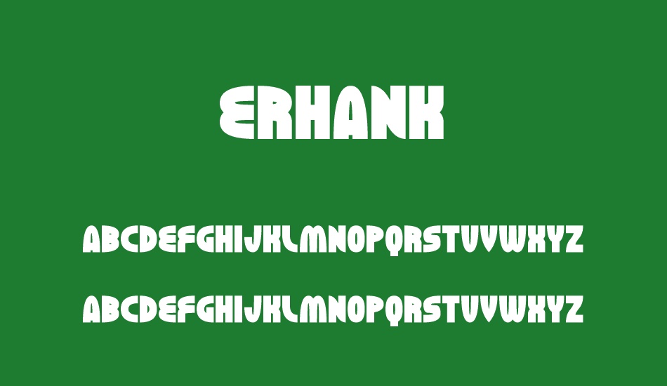 ERHANK font