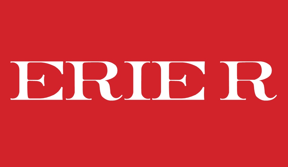 Erie Roman font big