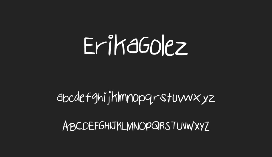 ErikaGolez font