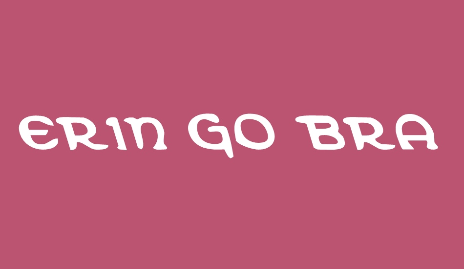 Erin Go Bragh Leftalic font big