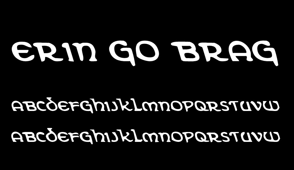 Erin Go Bragh Leftalic font