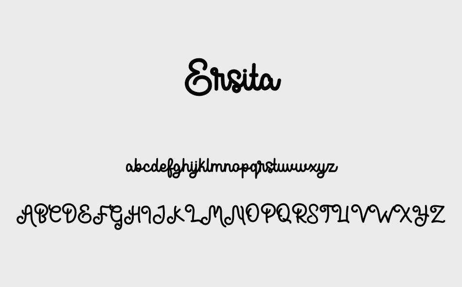 Ersita font