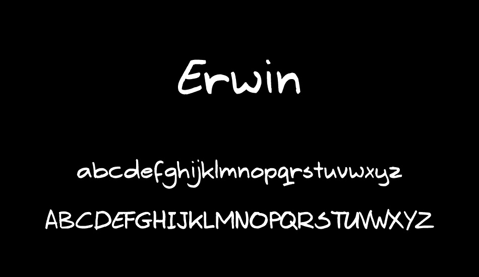 Erwin font